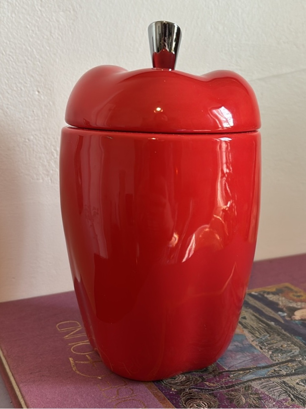 ceramic apple jar
